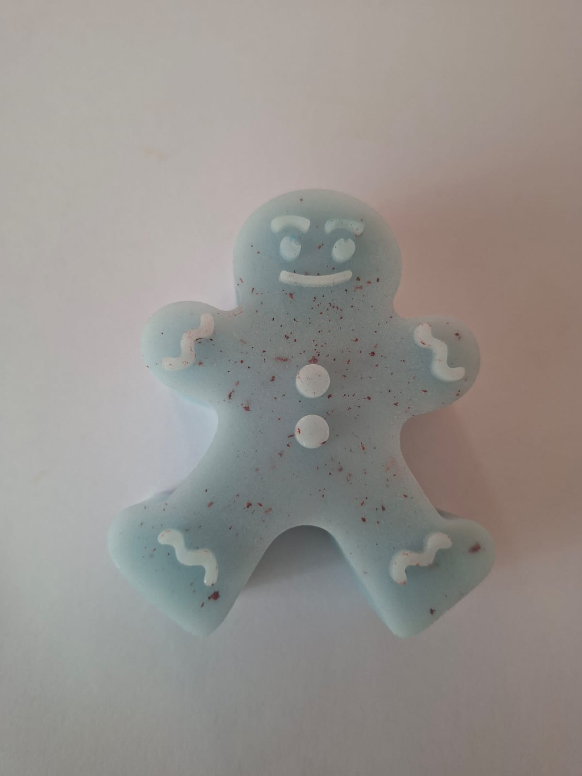 Jabón del muñeco de jengibre, con aroma y textura que extrapolan tus sentidos